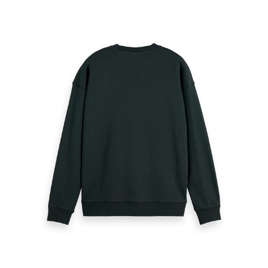 Снимка на SCOTCH&SODA MEN'S CORE - LOGO FRONT CHEST SWEATSHIRT IN DARK GREEN