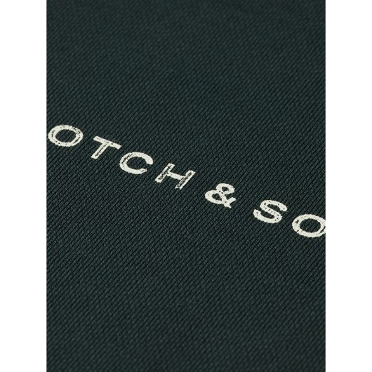 Снимка на SCOTCH&SODA MEN'S CORE - LOGO FRONT CHEST SWEATSHIRT IN DARK GREEN