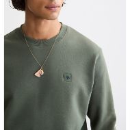 Picture of SCOTCH&SODA MEN'S SEASONAL CORE - REGULAR FIT LOGO SWEATSHIRT IN DARK GREEN 6