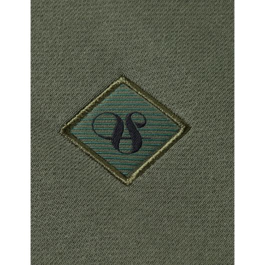 Picture of SCOTCH&SODA MEN'S SEASONAL CORE - REGULAR FIT LOGO SWEATSHIRT IN DARK GREEN 3