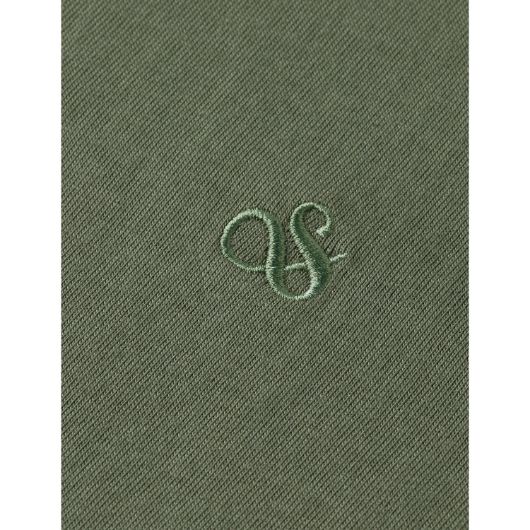Picture of SCOTCH&SODA MEN'S SEASONAL CORE - REGULAR FIT LOGO T-SHIRT IN DARK GREEN 3