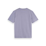 Picture of SCOTCH&SODA MEN'S SEASONAL CORE - REGULAR FIT LOGO T-SHIRT IN PURPLE 2