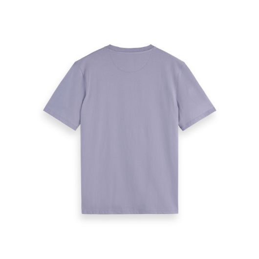 Picture of SCOTCH&SODA MEN'S SEASONAL CORE - REGULAR FIT LOGO T-SHIRT IN PURPLE 2