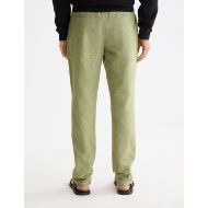 Снимка на SCOTCH&SODA MEN'S SEASONAL CORE - WARREN - STRAIGHT FIT COTTON LINEN JOGGER IN DARK GREEN 5