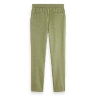 Снимка на SCOTCH&SODA MEN'S SEASONAL CORE - WARREN - STRAIGHT FIT COTTON LINEN JOGGER IN DARK GREEN 2