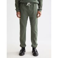 Picture of SCOTCH&SODA MEN'S SEASONAL CORE - LOGO BADGE SWEATPANTS IN DARK GREEN 4