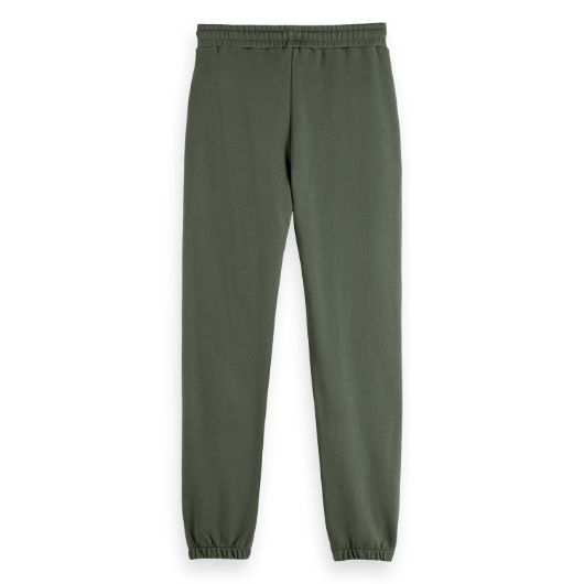 Picture of SCOTCH&SODA MEN'S SEASONAL CORE - LOGO BADGE SWEATPANTS IN DARK GREEN