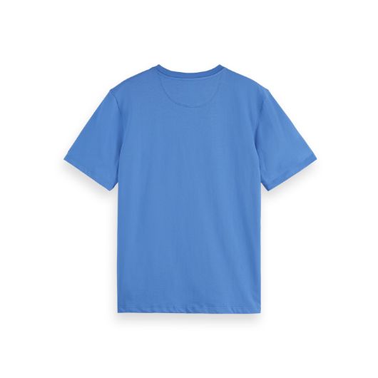 Picture of SCOTCH&SODA MEN'S SEASONAL CORE - REGULAR FIT LOGO T-SHIRT IN BLUE 2
