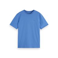 Picture of SCOTCH&SODA MEN'S SEASONAL CORE - REGULAR FIT LOGO T-SHIRT IN BLUE 1