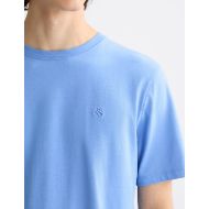 Picture of SCOTCH&SODA MEN'S SEASONAL CORE - REGULAR FIT LOGO T-SHIRT IN BLUE 5