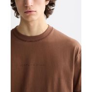 Picture of SCOTCH&SODA MEN'S SEASONAL CORE - RELAXED FIT LOGO T-SHIRT IN MEDIUM BROWN 5