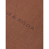 Picture of SCOTCH&SODA MEN'S SEASONAL CORE - RELAXED FIT LOGO T-SHIRT IN MEDIUM BROWN 3