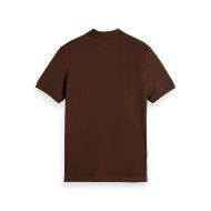 Picture of SCOTCH&SODA MEN'S SEASONAL CORE - REGULAR FIT POLO IN DARK BROWN 2