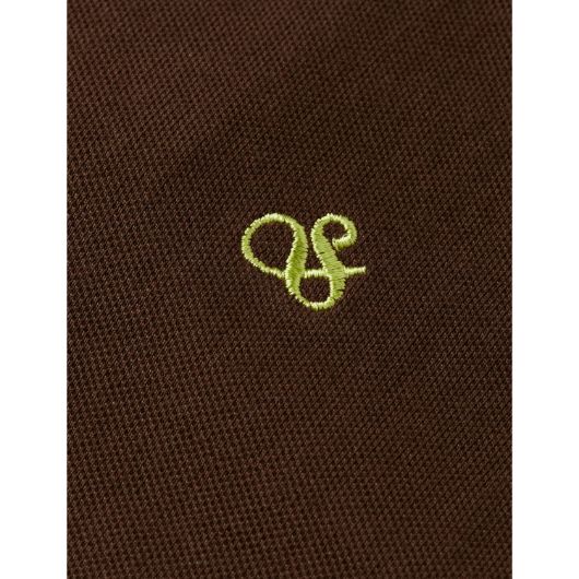 Picture of SCOTCH&SODA MEN'S SEASONAL CORE - REGULAR FIT POLO IN DARK BROWN 3