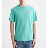 Picture of SCOTCH&SODA MEN'S REGULAR FIT FRONT AND BACK ARTWORK T-SHIRT IN DARK GREEN 4