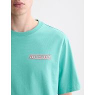 Picture of SCOTCH&SODA MEN'S REGULAR FIT FRONT AND BACK ARTWORK T-SHIRT IN DARK GREEN 5