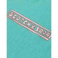 Picture of SCOTCH&SODA MEN'S REGULAR FIT FRONT AND BACK ARTWORK T-SHIRT IN DARK GREEN 3