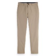 Снимка на SCOTCH&SODA MEN'S SEASONAL CORE - STUART - SLIM FIT WASHED COTTON BLEND CHINO IN MEDIUM BEIGE 1
