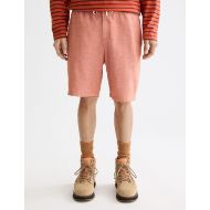 Снимка на SCOTCH&SODA MEN'S SEASONAL CORE - FAVE - COTTON LINEN BERMUDA IN MEDIUM BROWN 4