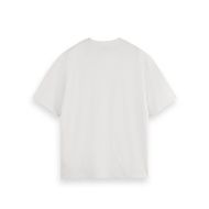 Снимка на SCOTCH&SODA MEN'S CORE - 3 CROSSES LOOSE FIT POCKET T-SHIRT IN WHITE 2