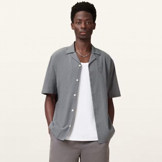 Снимка на ALLSAINTS МЪЖКА РИЗА С КЪС РЪКАВ HAVEN В СИВО