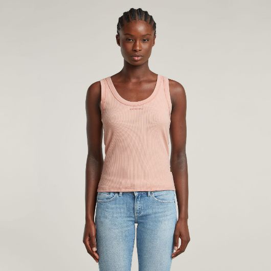 Снимка на G-STAR ДАМСКИ ТОП SLIM RIB TANK TOP В РОЗОВО 1