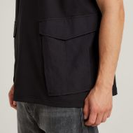 Picture of G-STAR MEN'S ROVIC LOOSE T-SHIRT IN BLACK 3