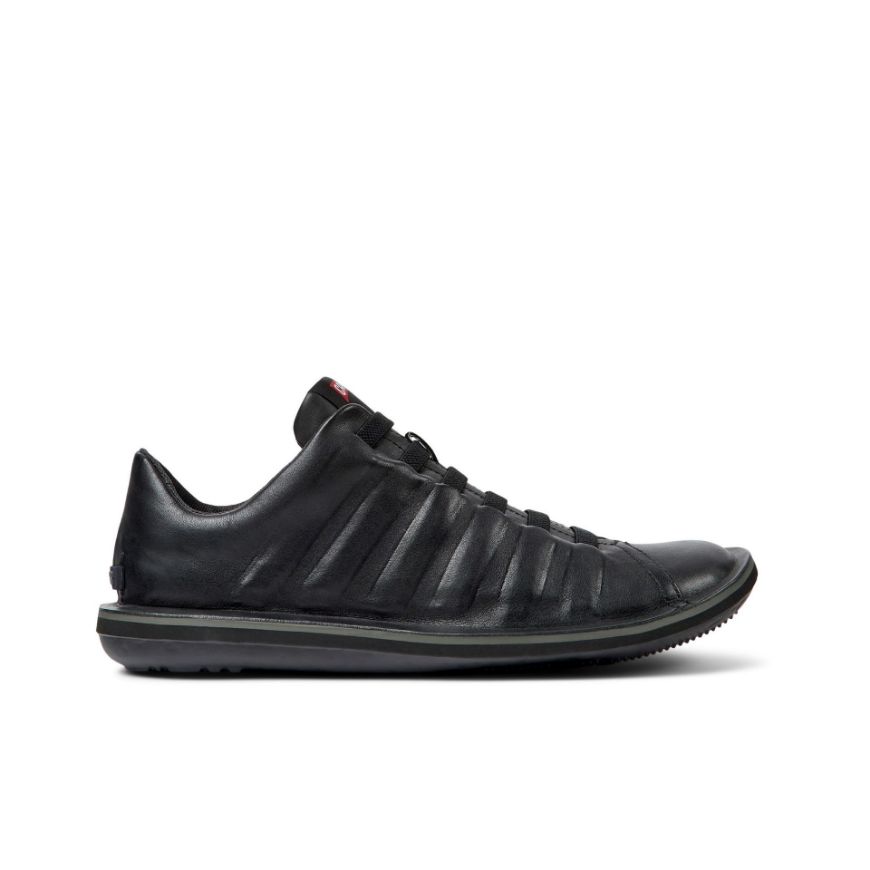 Picture of CAMPER MEN'S BEETLE LEATHER SHOES IN BLACK