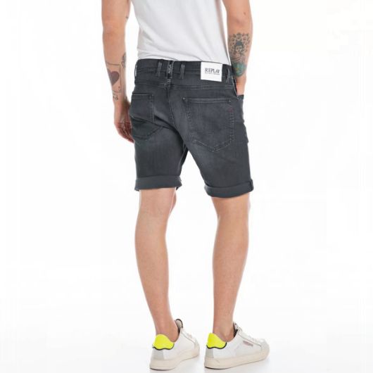 Снимка на REPLAY MEN'S RBJ.981 RBJ.981 TAPERED-FIT SHORTS 573 BIO IN BLACK