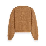 Снимка на SCOTCH&SODA WOMEN'S CORE FUZZY RELAXED CARDIGAN IN TOBACCO MELANGE 2