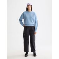 Снимка на SCOTCH&SODA WOMEN'S EMBROIDERED LOGO RELAXED FIT SWEATSHIRT IN FADED DENIM 6