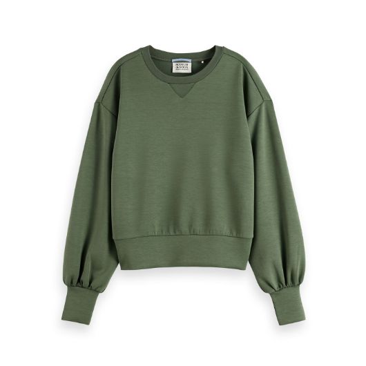 Снимка на SCOTCH&SODA WOMEN'S MODAL SWEATSHIRT IN THYME
