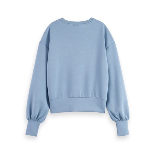 Снимка на SCOTCH&SODA WOMEN'S MODAL SWEATSHIRT IN FADED DENIM