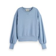 Снимка на SCOTCH&SODA WOMEN'S MODAL SWEATSHIRT IN FADED DENIM 1