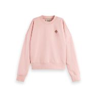 Снимка на SCOTCH&SODA WOMEN'S EMBROIDERED LOGO RELAXED FIT SWEATSHIRT IN BARELY THERE 1