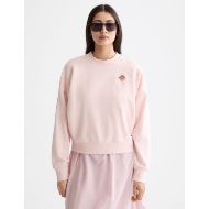 Снимка на SCOTCH&SODA WOMEN'S EMBROIDERED LOGO RELAXED FIT SWEATSHIRT IN BARELY THERE 5