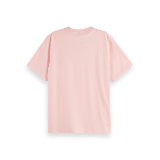 Снимка на SCOTCH&SODA WOMEN'S REGULAR FIT T-SHIRT WITH CHEST ARTWORK IN BARELY THERE