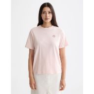 Снимка на SCOTCH&SODA WOMEN'S REGULAR FIT T-SHIRT WITH CHEST ARTWORK IN BARELY THERE 5