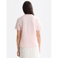 Снимка на SCOTCH&SODA WOMEN'S REGULAR FIT T-SHIRT WITH CHEST ARTWORK IN BARELY THERE 7