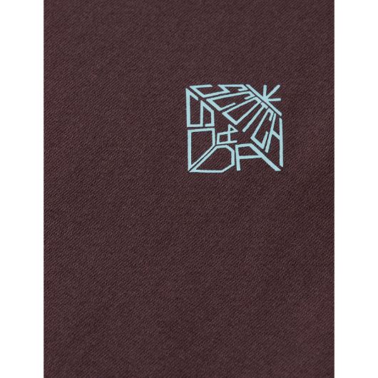 Снимка на SCOTCH&SODA WOMEN'S REGULAR FIT T-SHIRT WITH CHEST ARTWORK IN CHOCOLATE PLUM