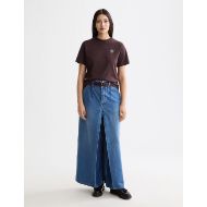 Снимка на SCOTCH&SODA WOMEN'S REGULAR FIT T-SHIRT WITH CHEST ARTWORK IN CHOCOLATE PLUM 6