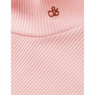 Снимка на SCOTCH&SODA WOMEN'S MOCK NECK RIB T-SHIRT IN BARELY THERE 3