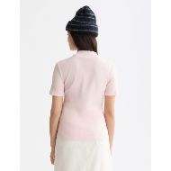 Снимка на SCOTCH&SODA WOMEN'S MOCK NECK RIB T-SHIRT IN BARELY THERE 7