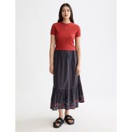 Снимка на SCOTCH&SODA WOMEN'S BABY RIB T-SHIRT IN KETCHUP 6