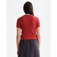 Снимка на SCOTCH&SODA WOMEN'S BABY RIB T-SHIRT IN KETCHUP 7