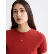 Снимка на SCOTCH&SODA WOMEN'S BABY RIB T-SHIRT IN KETCHUP 4