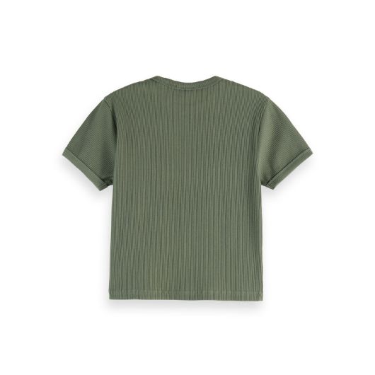 Снимка на SCOTCH&SODA WOMEN'S BABY RIB T-SHIRT IN THYME