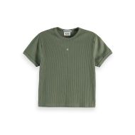 Снимка на SCOTCH&SODA WOMEN'S BABY RIB T-SHIRT IN THYME 1