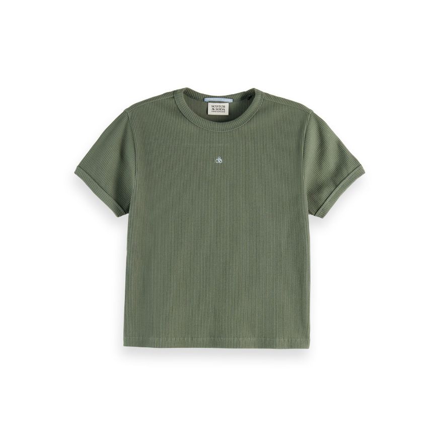 Снимка на SCOTCH&SODA WOMEN'S BABY RIB T-SHIRT IN THYME