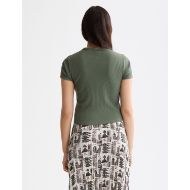 Снимка на SCOTCH&SODA WOMEN'S BABY RIB T-SHIRT IN THYME 7